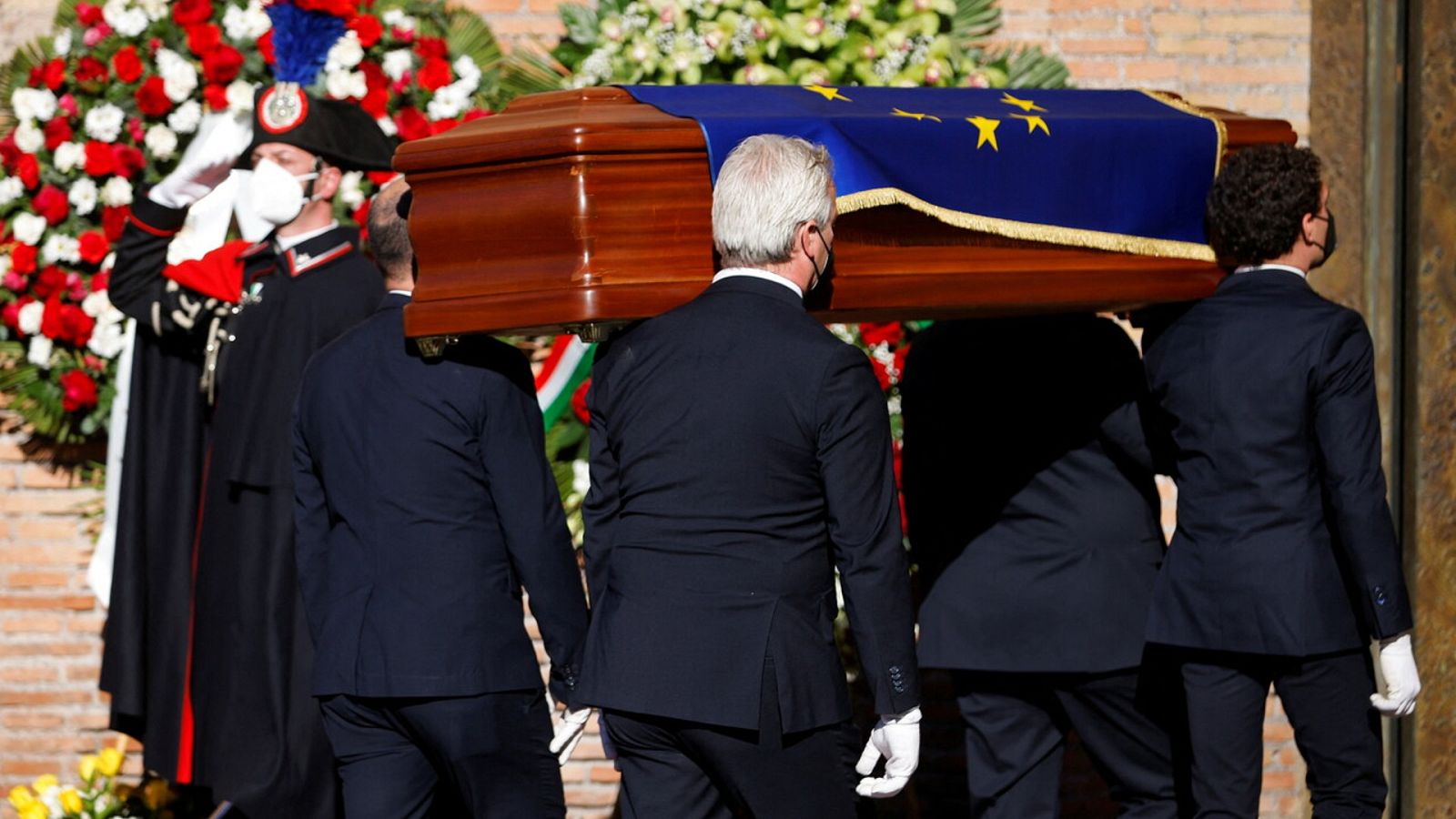 Los líderes de la UE despiden a David Sassoli con un funeral de estado en Roma - Ver ahora