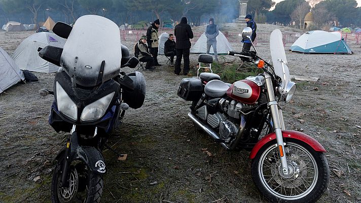 Telediario 1 - Vuelve "Pingüinos", la concentración motera invernal más importante de Europa