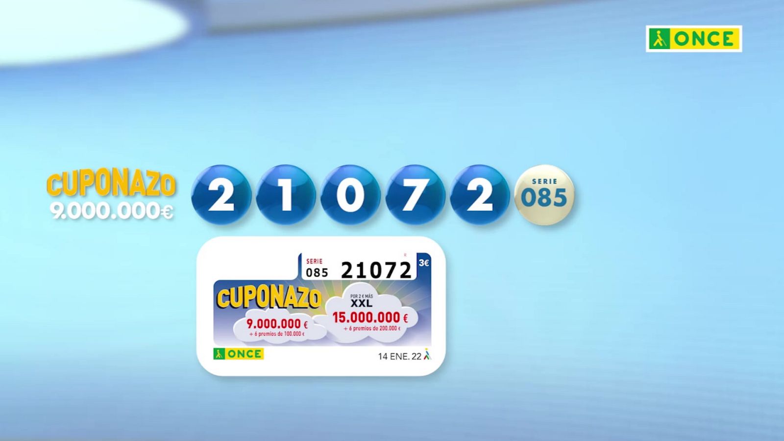 Sorteo ONCE - 14/01/22 - ver ahora