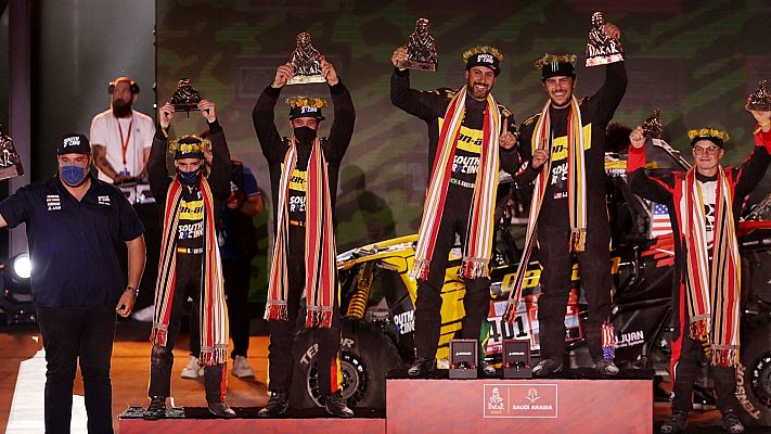 Telediario 2 - El español Gerard Farrés, un vencedor moral del Dakar 2022