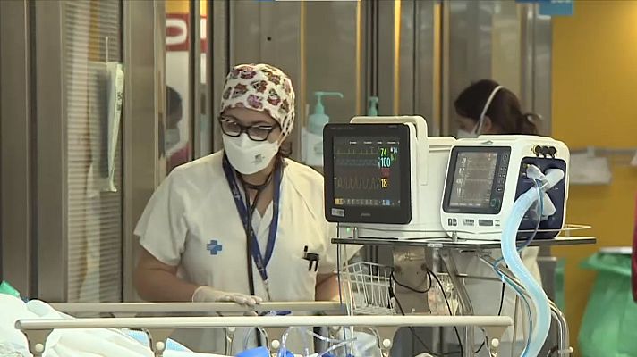 Telediario 2 - Se estabilizan las hospitalizaciones por Covid en España