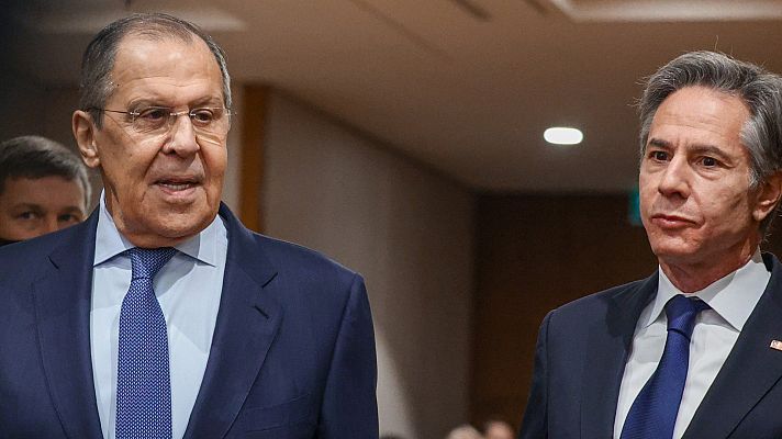 Telediario 1 - Blinken y Lavrov califican la reunión como "sincera" y acuerdan continuar contactos
