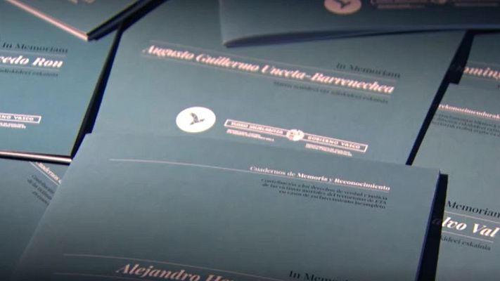 Telediario Fin de Semana - Los cuadernos de la memoria recogen información sobre los atentados de ETA sin resolver