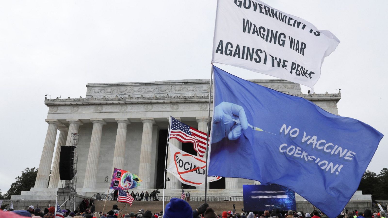 Manifestación contra la vacunación obligatoria en EE.UU. | Ver