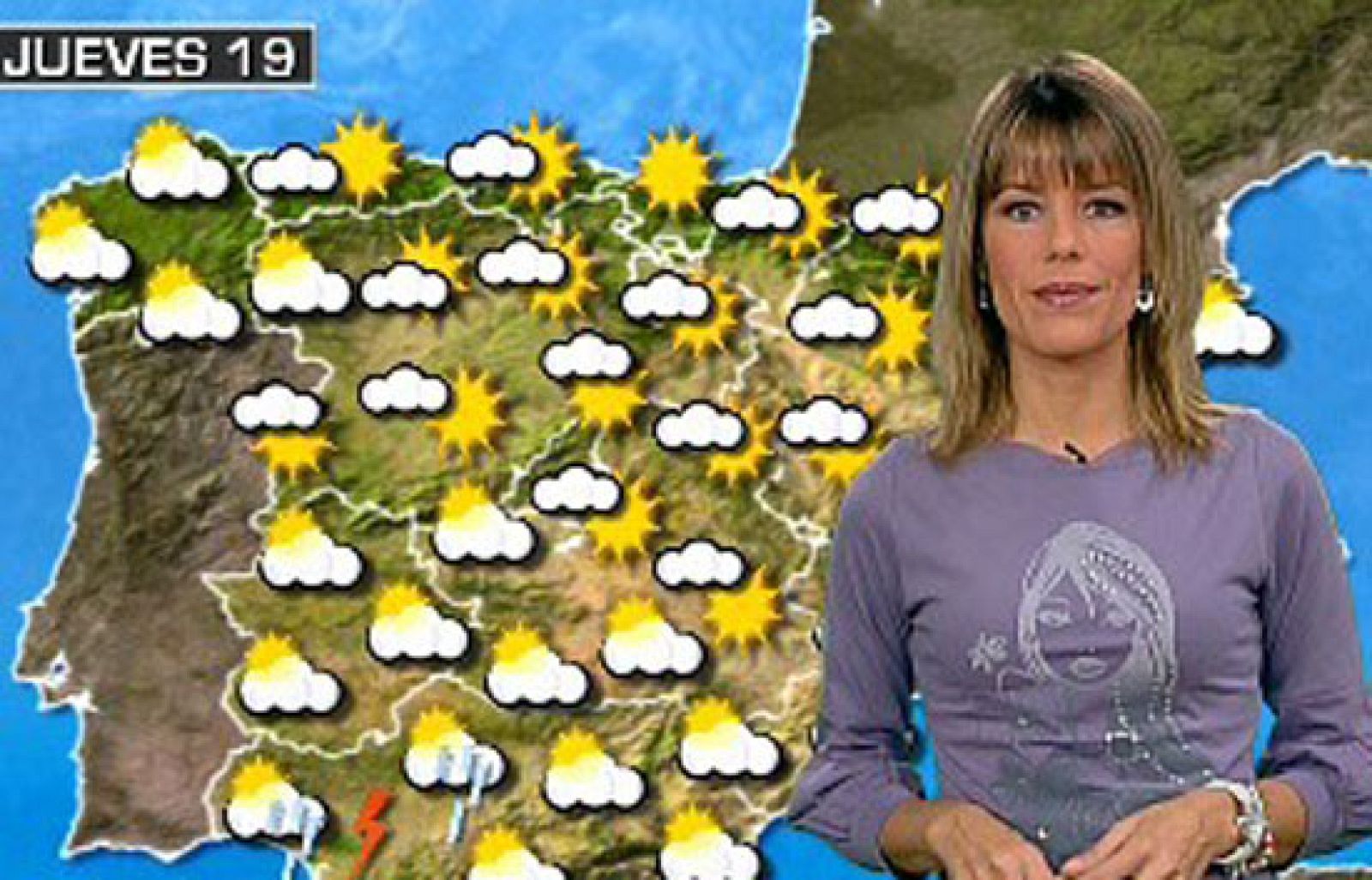 Chubascos tormentosos en Andalucía y aislados en el resto del Mediterráneo