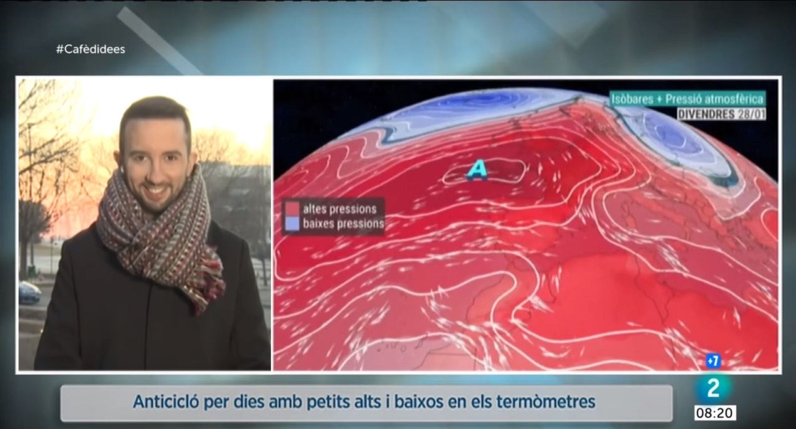 El Temps (25/01/2022) - L'anticicló marcarà el temps de tota la setmana