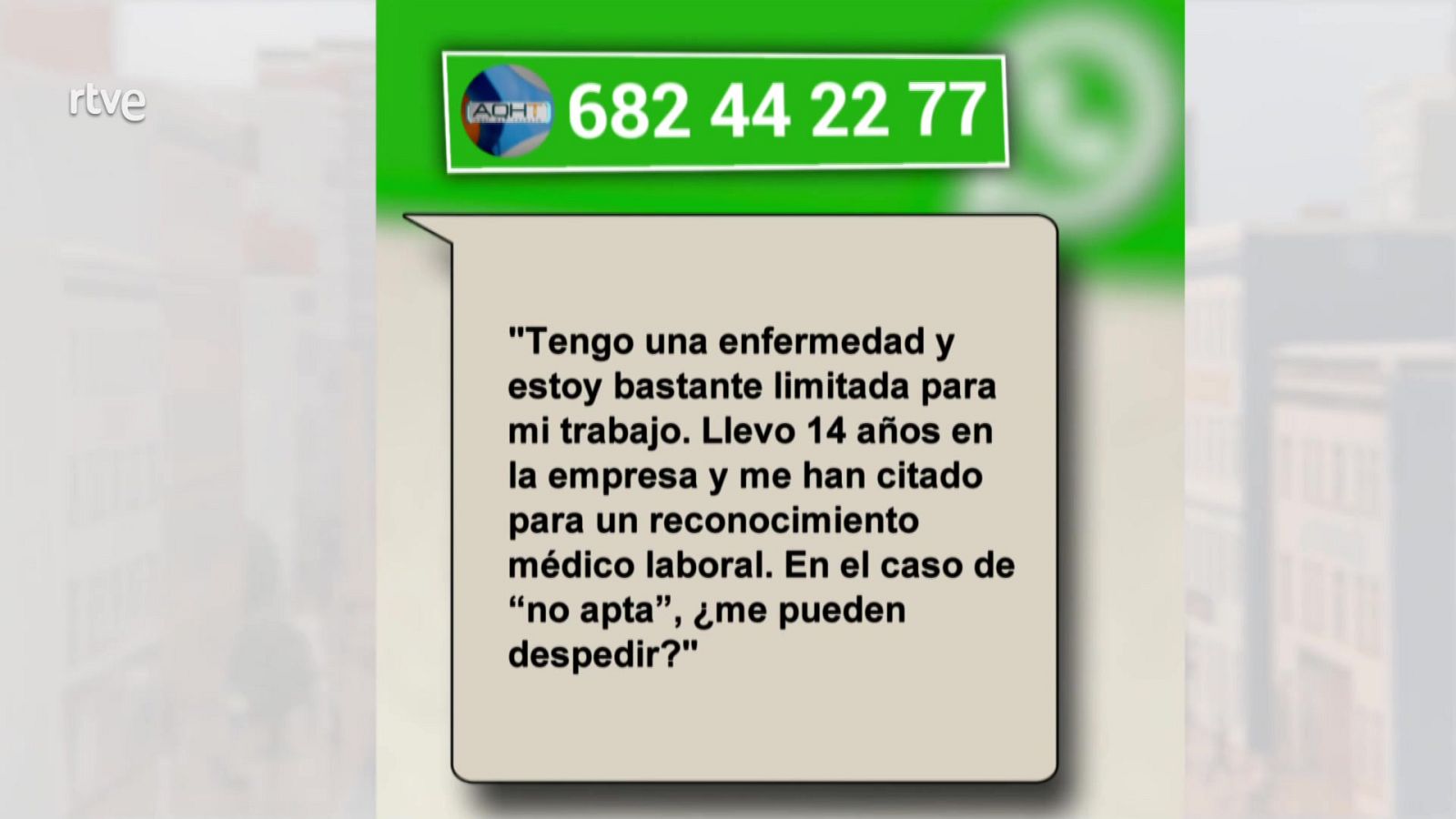 Aquí hay trabajo - Consecuencias de un reconocimiento médico laboral - ver ahora