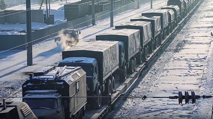 Telediario 1 - Temor a una escalada en la frontera ucraniana con Rusia