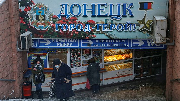 Telediario 1 - Tranquilidad entre los españoles que viven en Ucrania