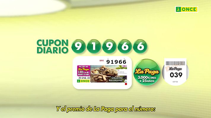 Sorteos ONCE - Sorteo ONCE - 25/01/22