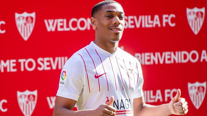 Telediario 1 - El Sevilla presenta a Martial y el Getafe, a Yokuslu