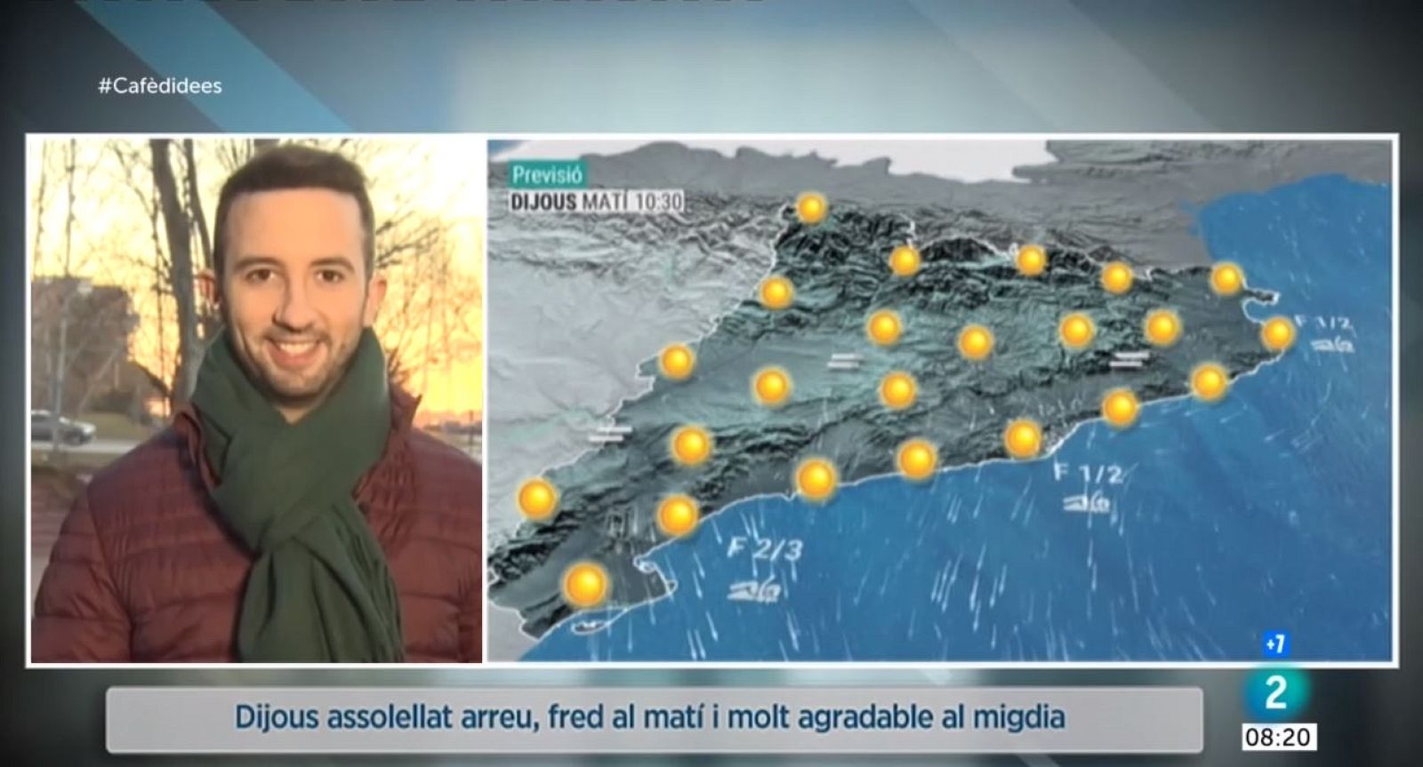 El Temps (27/01/2022)  - Avui tornarà a ser un dia de sol arreu, fred matinal i ambient agradable durant el dia