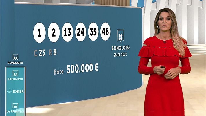 Loterías - Sorteo de la Bonoloto y Euromillones del 28/01/2022