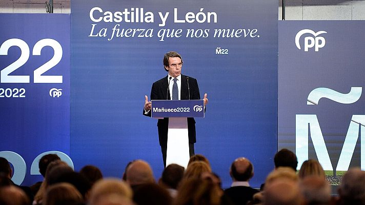 Telediario 1 - PP cierra filas en torno a Casado tras las palabras de Aznar