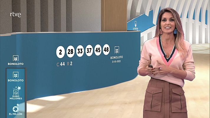 Loterías - Sorteo de la Bonoloto del 31/01/2022