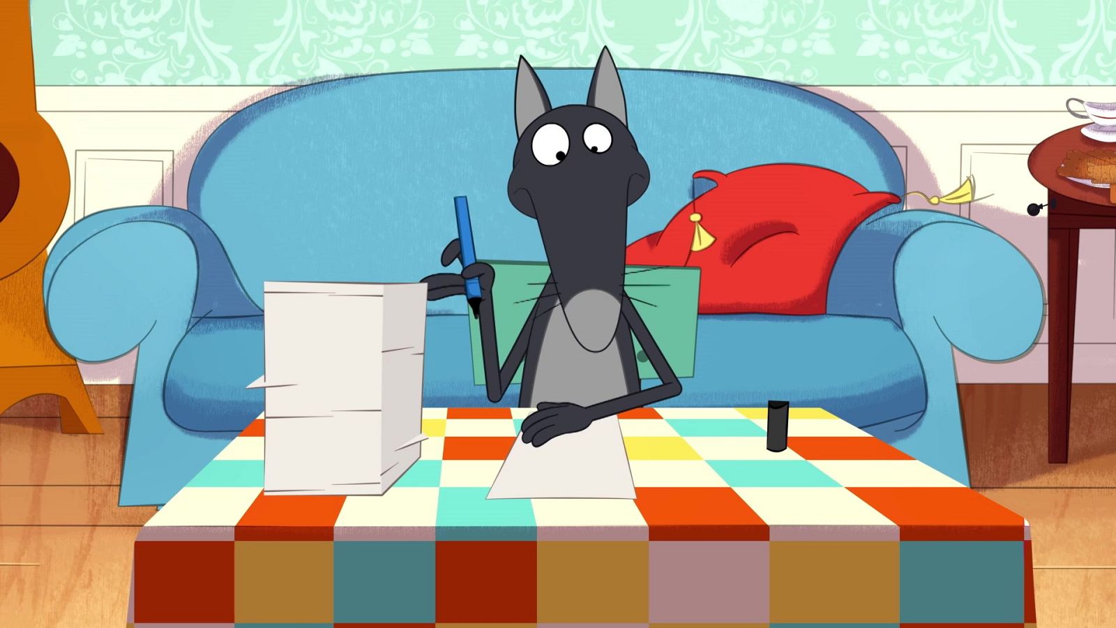 El lobo que quería escribir una novela de aventuras - Lobo | Ver