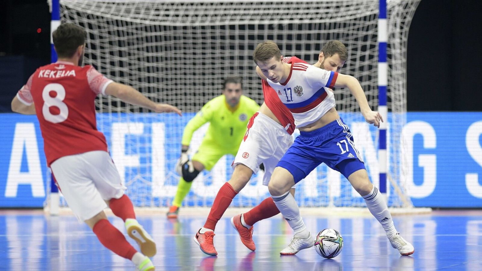 Fútbol sala - Campeonato de Europa. 1/4 final: Rusia - Georgia - ver ahora