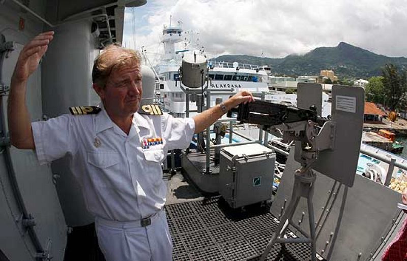 TVE en la fragata Canarias