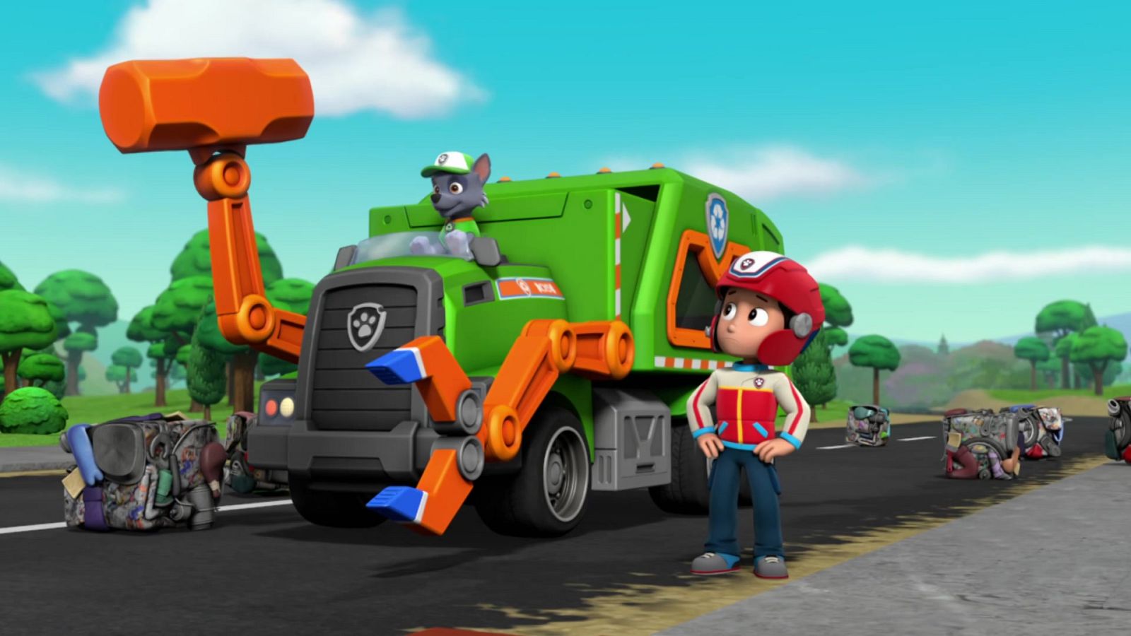 La patrulla salva al basura-dinger - La patrulla canina | Ver