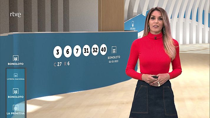 Loterías - Sorteo de la Bonoloto del 02/02/2022