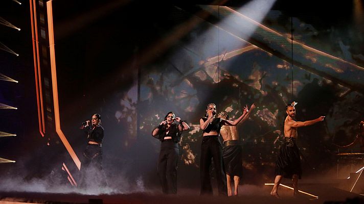 Telediario 2 - Las Tanxugueiras: cansadas pero felices tras el Benidorm Fest