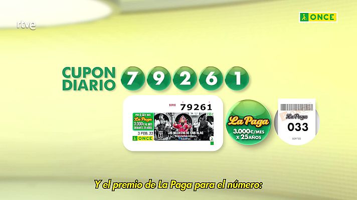 Sorteos ONCE - Sorteo ONCE - 03/02/22