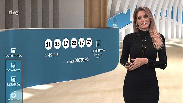 Loterías - Sorteo de la Lotería Nacional, Bonoloto, Primitiva y Jóker del 03/02/2022