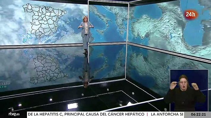 El tiempo - Lluvias débiles en el norte y temperaturas máximas en descenso