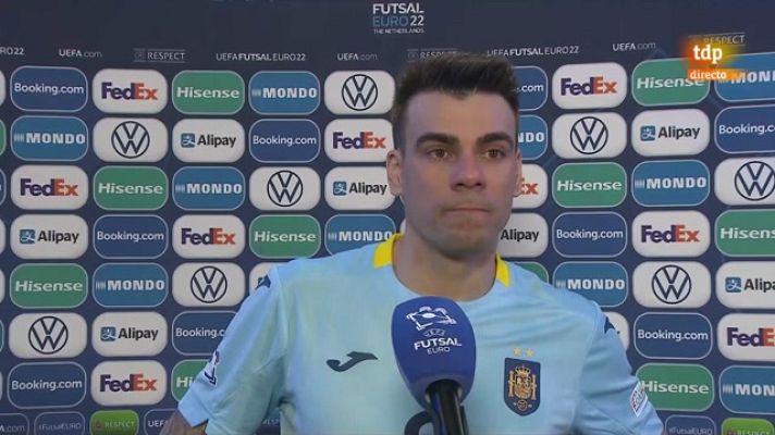 Fútbol Sala - Sergio Lozano: "Decepción, veníamos con mucha ilusión"