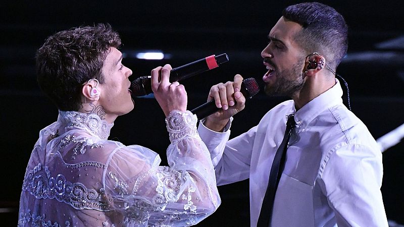 Festival de San Remo 2022: Mahmood y Blanco cantan "Brividi"