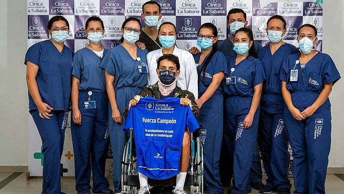 Telediario Matinal - Egan Bernal recibe el alta dos semanas después de su grave accidente