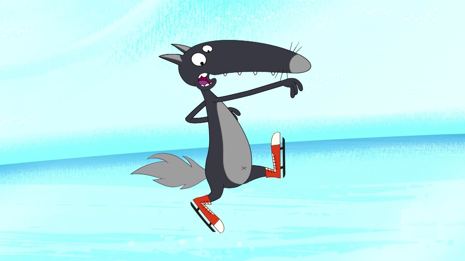 El lobo que quería patinar sobre hielo - Lobo | Ver