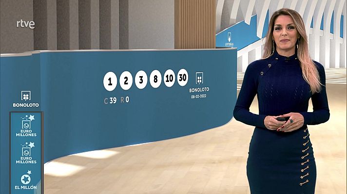 Loterías - Sorteo de la Bonoloto y Euromillones del 08/02/2022