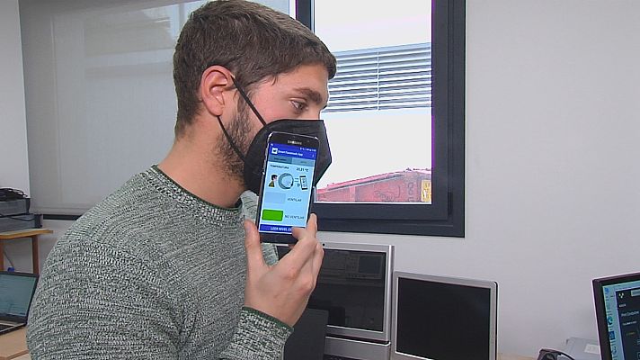 Noticias Andalucía - Mascarilla que alerta del CO2