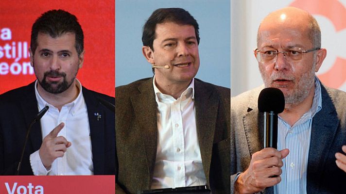 Telediario 1 - Los líderes nacionales apuran la campaña en Castilla y León mientras los candidatos preparan el segundo debate