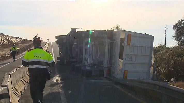 Telediario 1 - Así trabaja la división de Tráfico de los Mossos: un peritaje al estilo criminalista