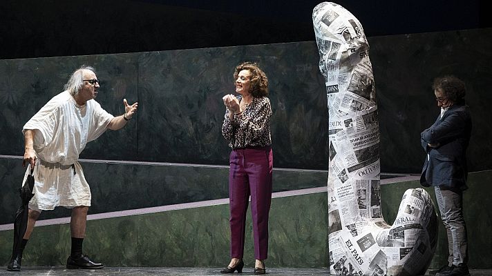 Telediario 1 - Els Joglars cumple 60 años sobre las tablas con "Que salga Aristófanes"