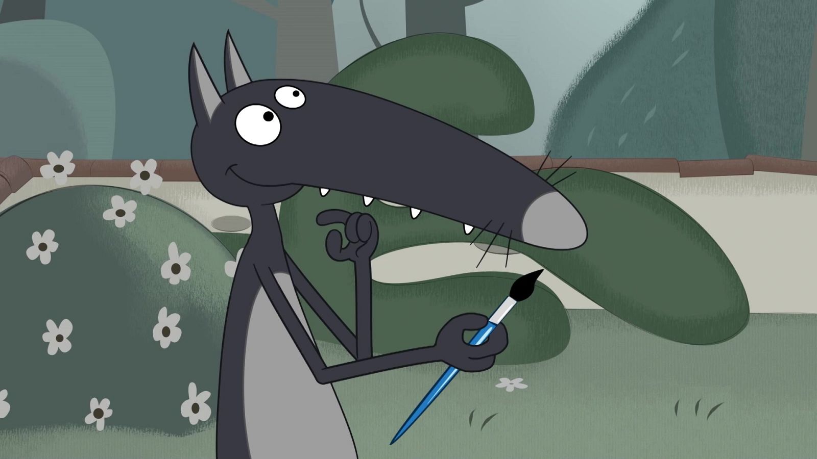 El lobo que quería pintar las nubes - Lobo | Ver