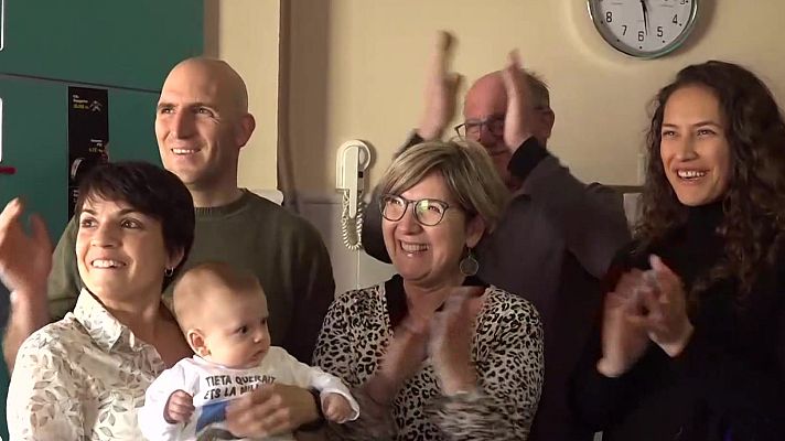 Telediario 2 - Alegría en la familia Castellet por la plata de Queralt