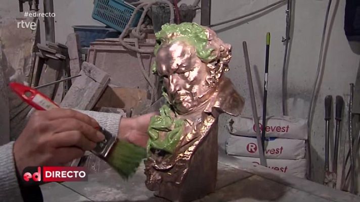 España Directo - Cómo se fabrica la estatuilla de los Goya