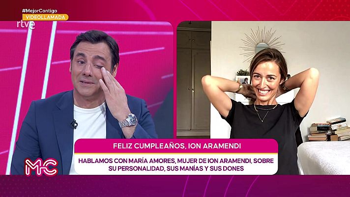 Mejor contigo - Ion Aramendi, emocionado con la felicitación de su mujer María Amores