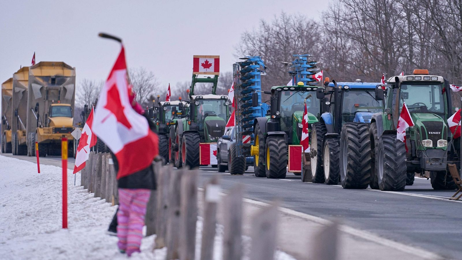 Las caravanas antivacunas del 'Convoy de la libertad' se extienden por el mundo - Ver ahora