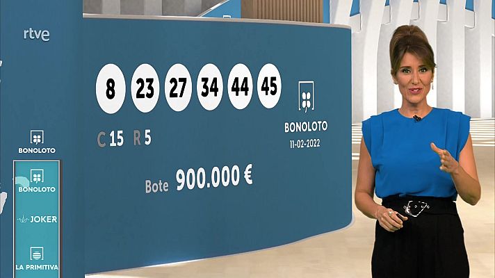 Loterías - Sorteo de la Bonoloto y Euromillones del 11/02/2022
