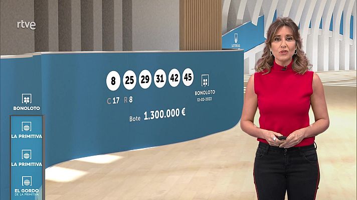 Loterías - Sorteo de la Bonoloto y Primitiva del 12/02/2022