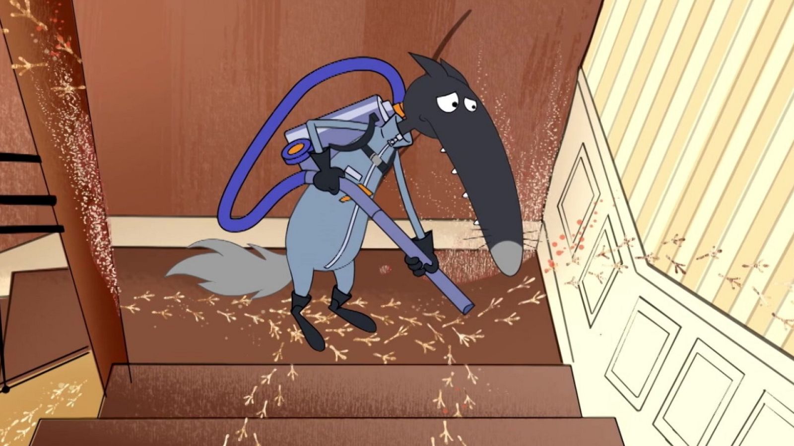 El lobo que quería limpiarlo todo - Lobo | Ver