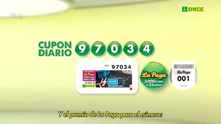 Sorteos ONCE - Sorteo ONCE - 15/02/22