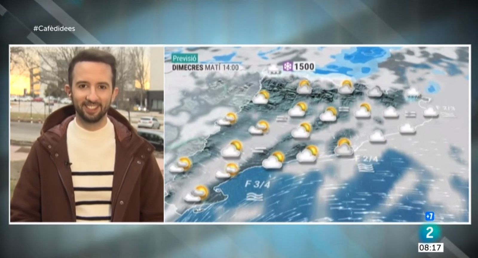 El Temps (16/02/2022) - Aquest matí nevarà a la cara nord i tindrem alguns ruixats a les comarques del nord de Girona. A la tarda s'acabarà imposant el sol.