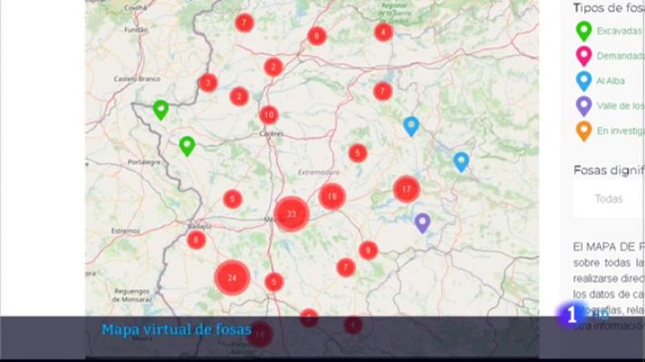 Noticias de Extremadura - Mapa virtual de fosas comunes en la región