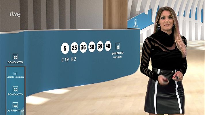 Loterías - Sorteo de la Bonoloto del 16/02/2022