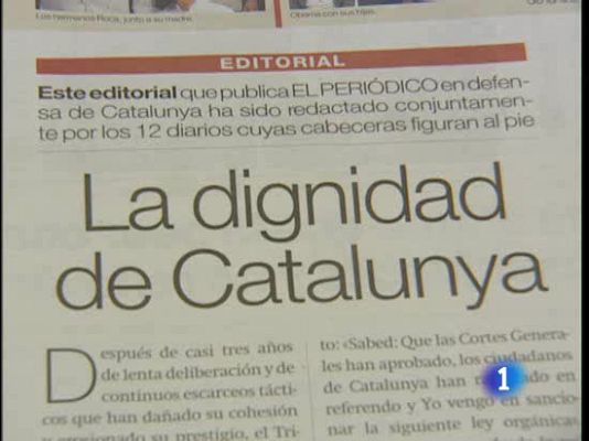  - Editorial conjunto por el Estatut